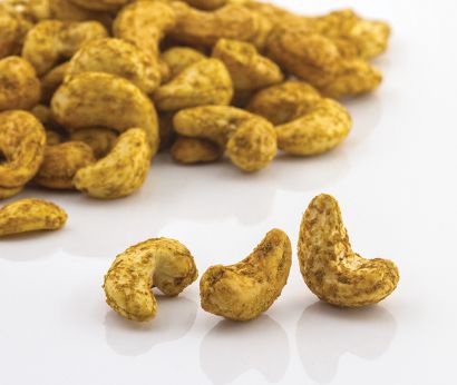 Curry-cashewnötter
